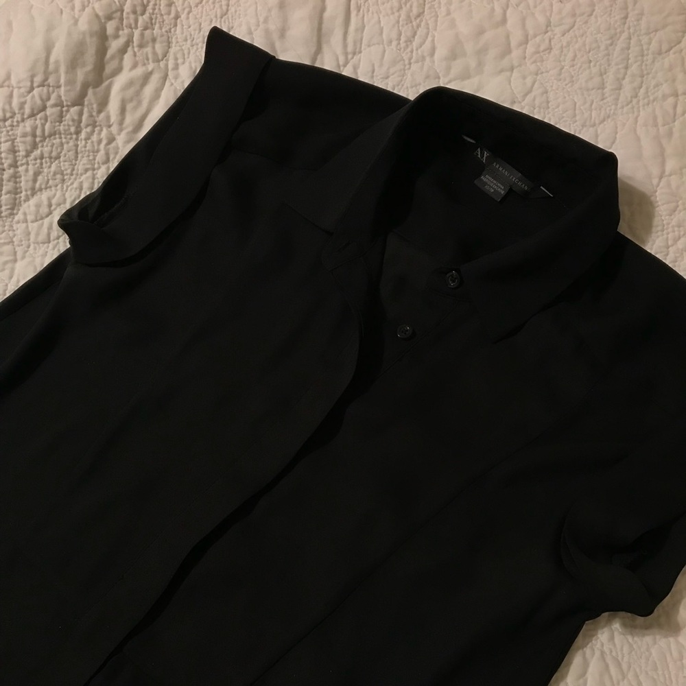 Armani Exchange button down blouse